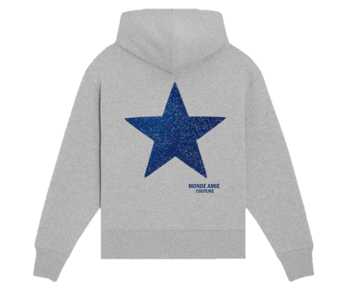 AMIE HOODIE GLITTER STAR BLUE
